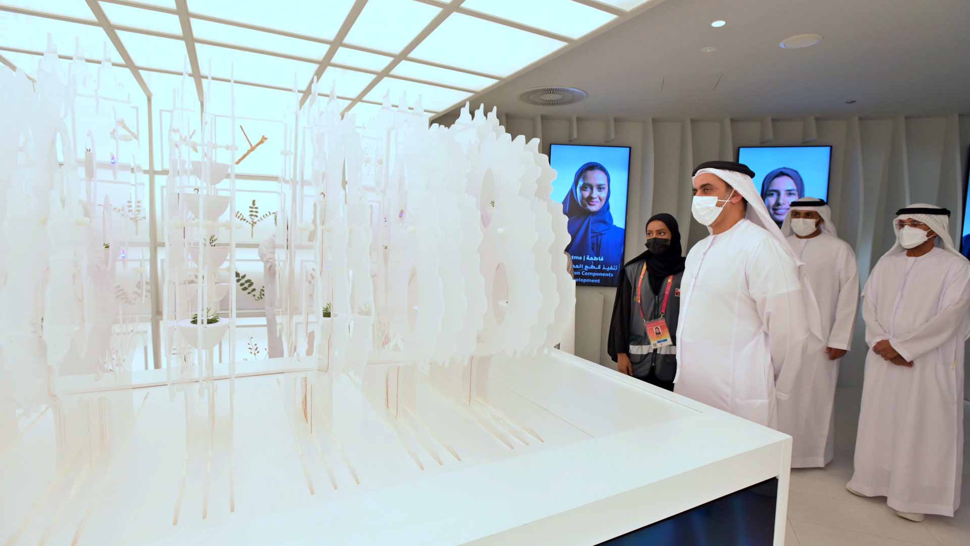 Image for the title: Saif bin Zayed visits Pavilion of Oman at Expo 2020 Dubai 