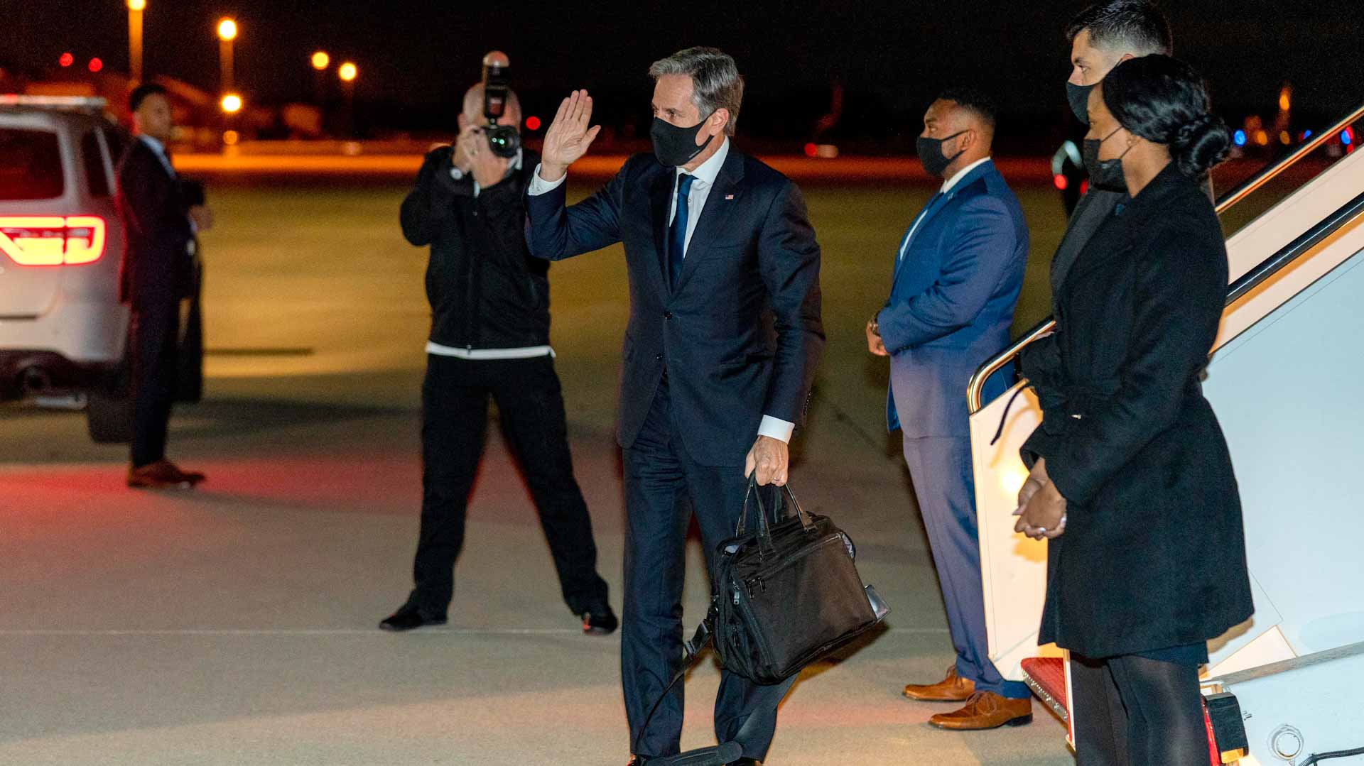 Image for the title: Blinken looks to show Africa commitment as crises call out 