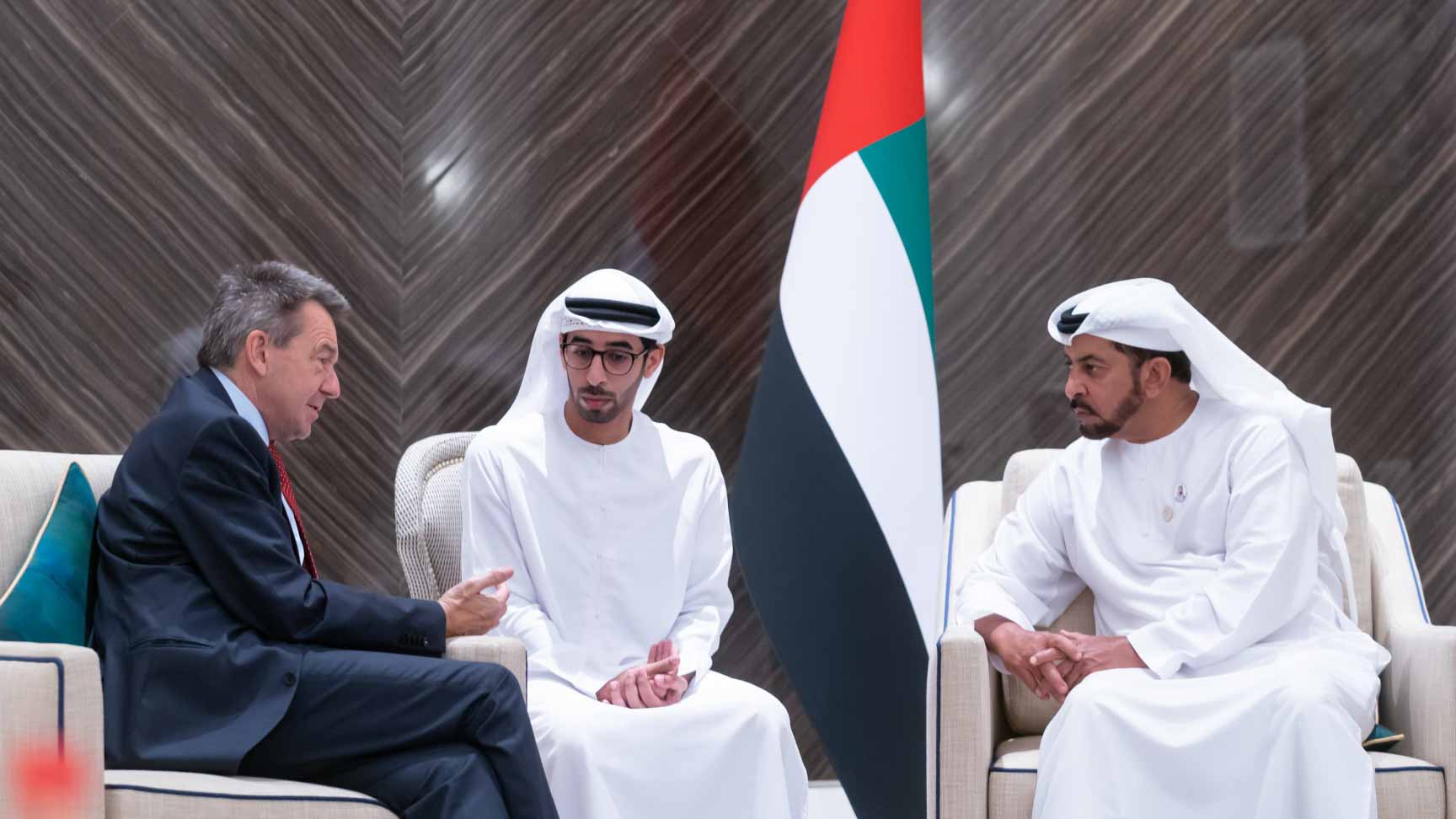 Image for the title: Hamdan bin Zayed meets President of Int’l Committee of Red Cross 