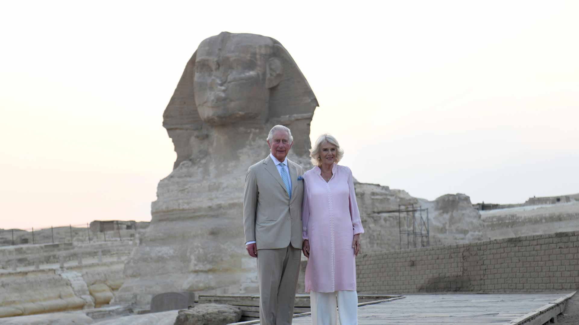Image for the title: UK's Charles takes inter-faith, climate mission to Egypt 