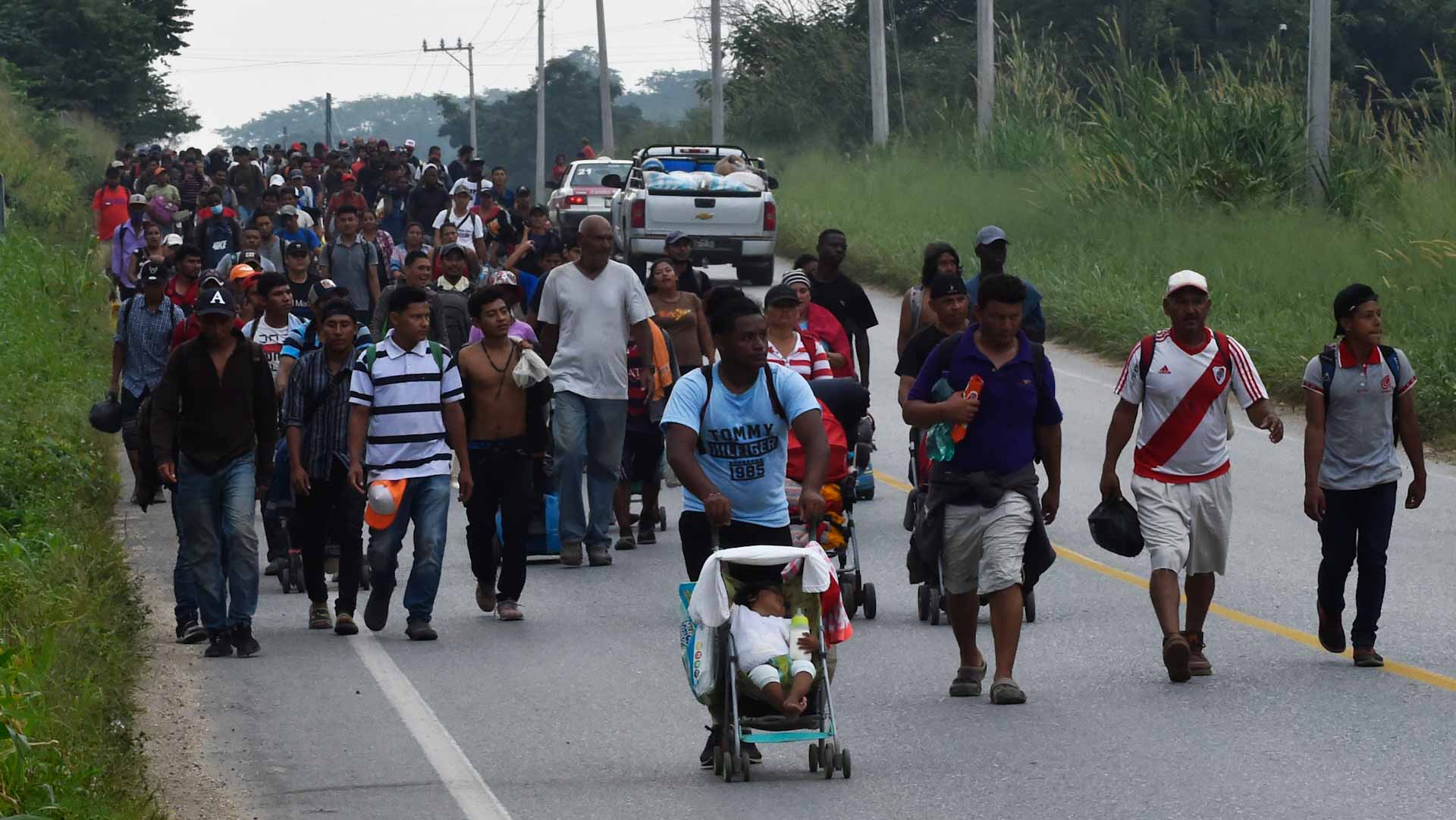 Image for the title: Mexico says United States will invest to help tackle migration 