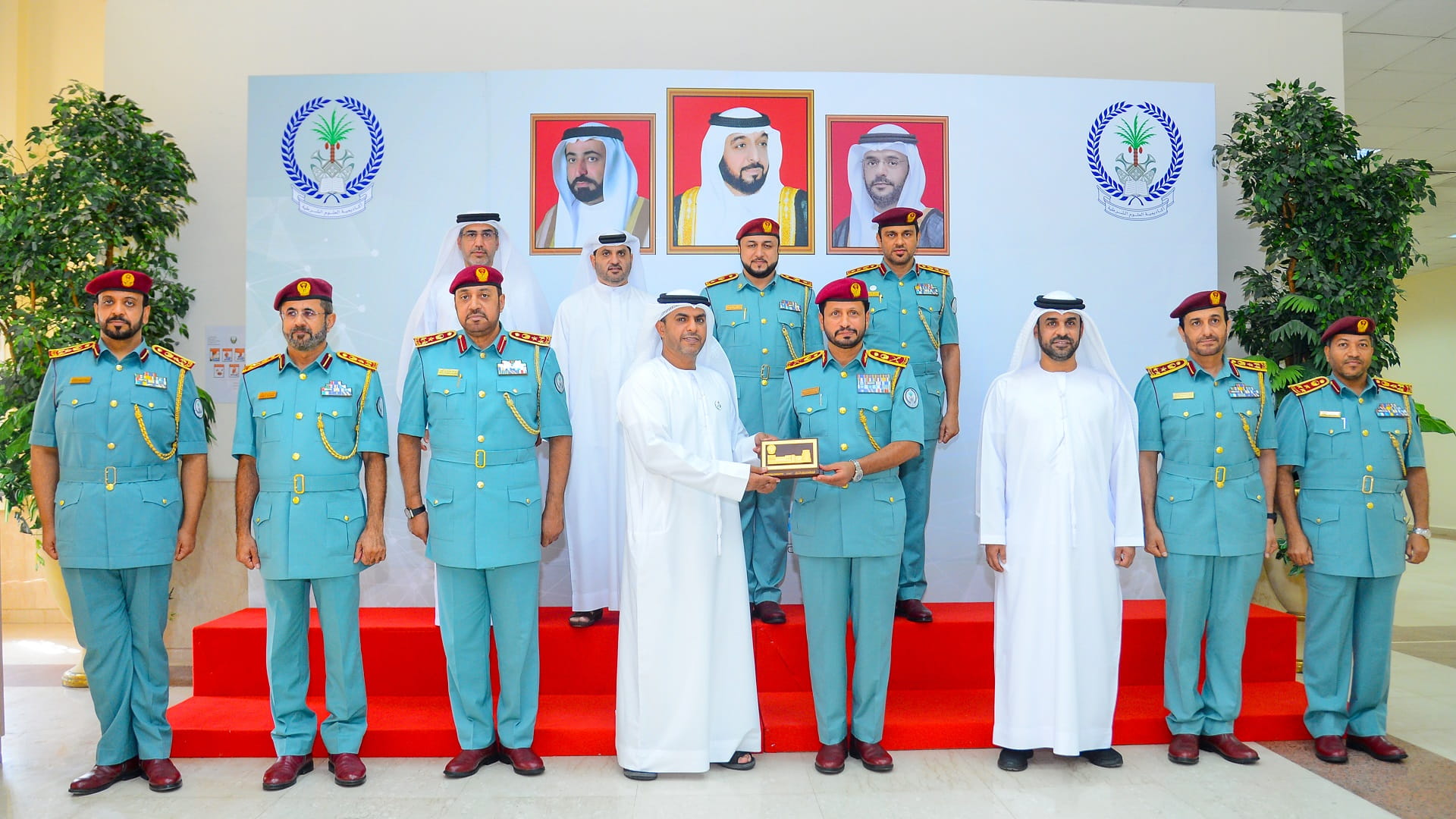 Image for the title: Minister of Justice visits Sharjah Police Science Academy 
