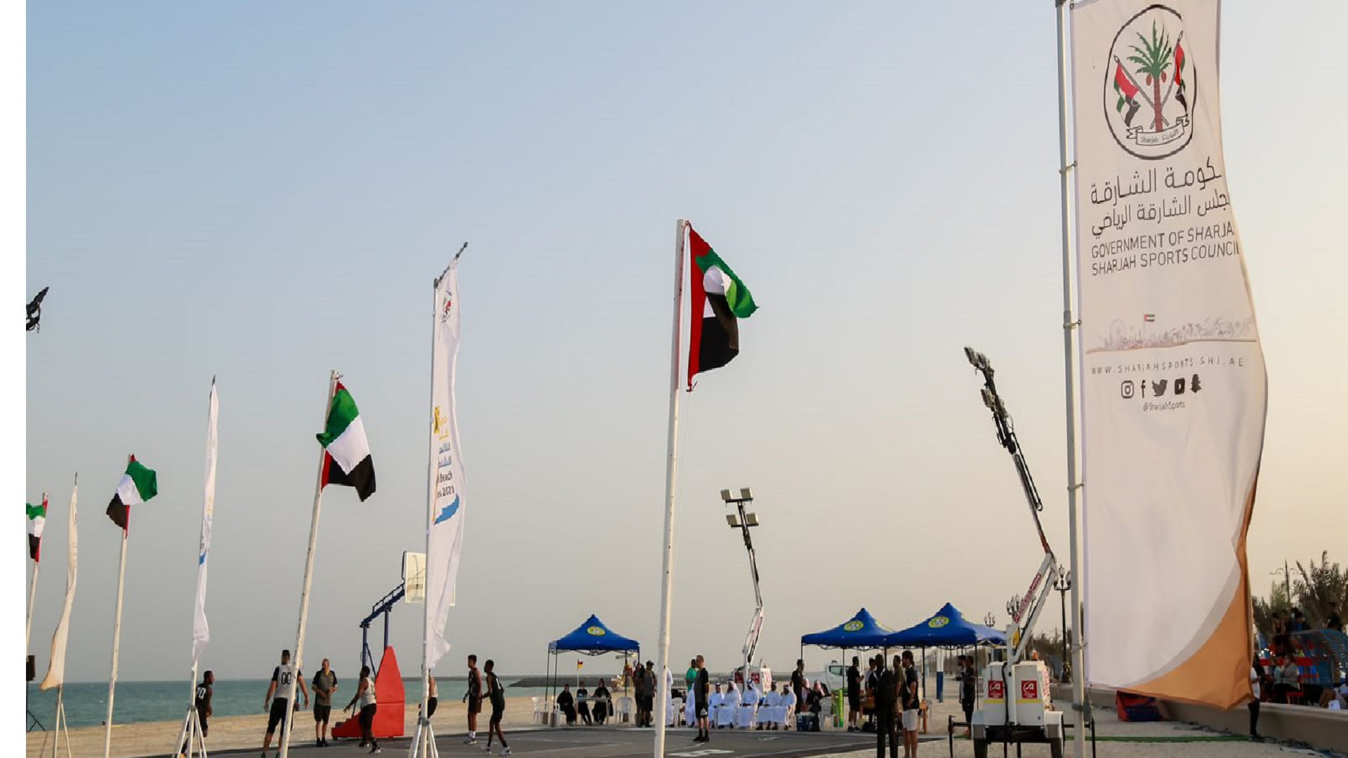 Image for the title: Kalba Beach Games 2021 resumes after a 3-day break 