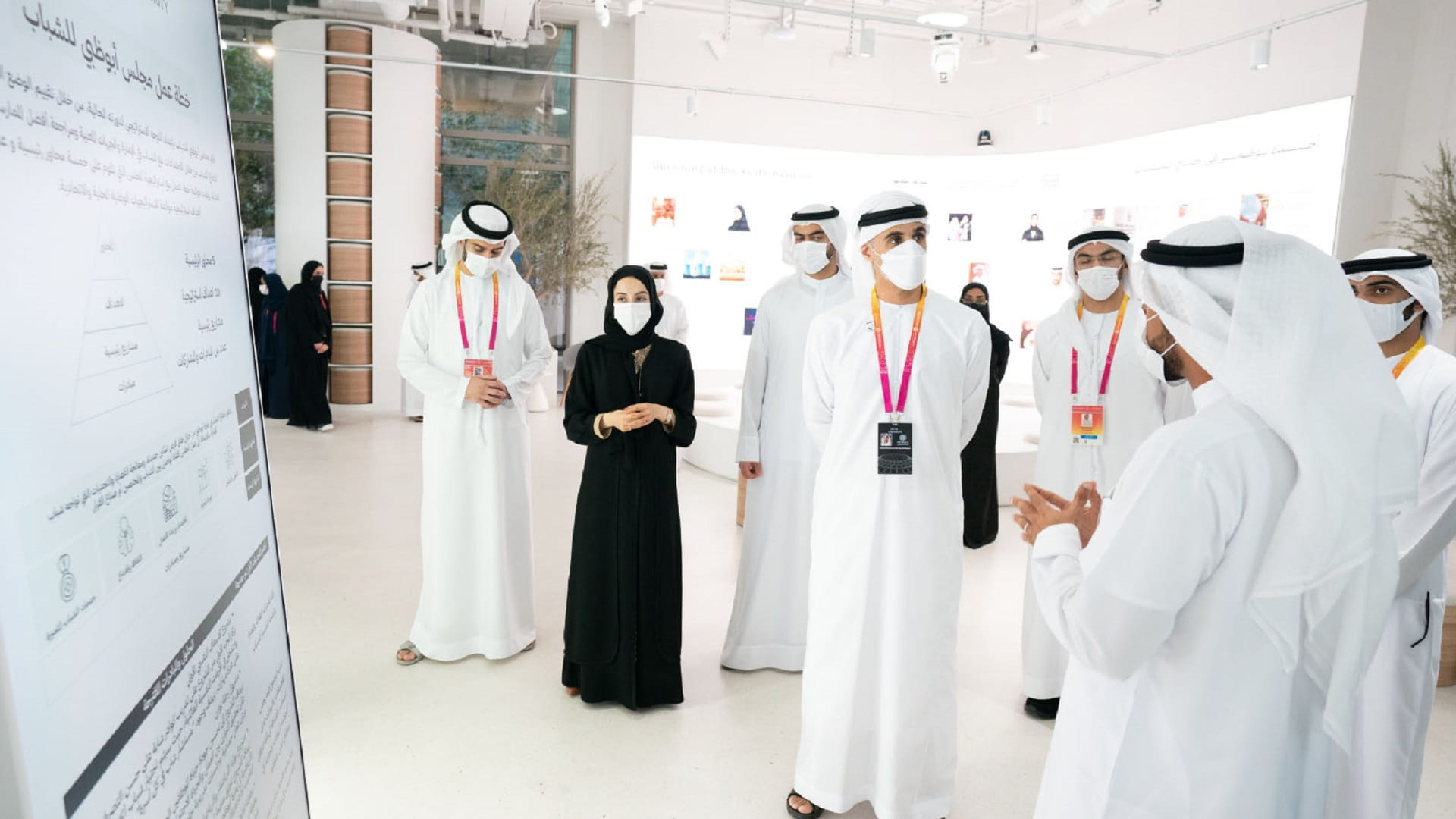 Image for the title: Khaled bin Mohamed bin Zayed visits Youth pavilion at Expo 2020 