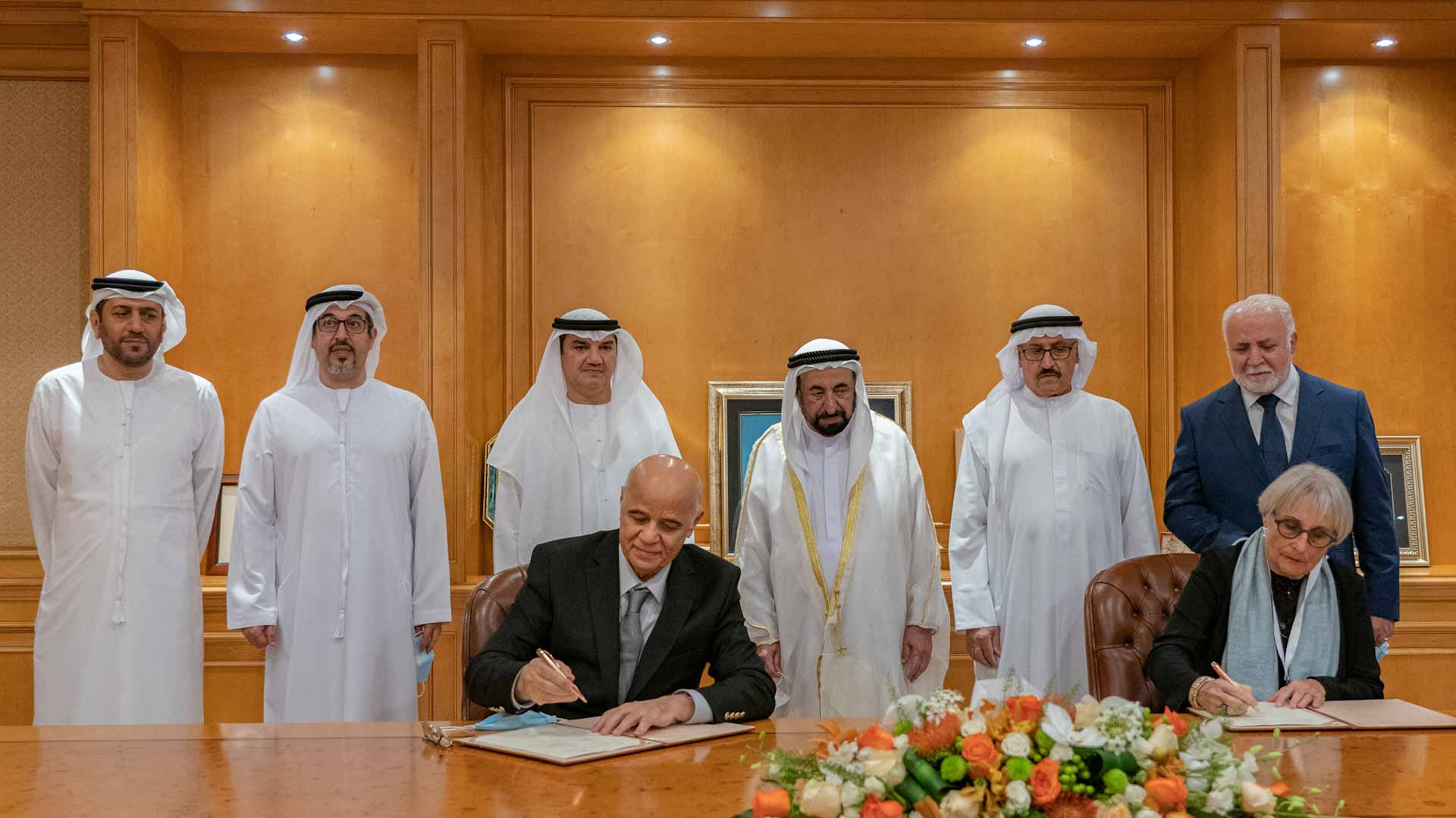 Image for the title: Sharjah Ruler witnesses agreement between UoS, Lübeck University 