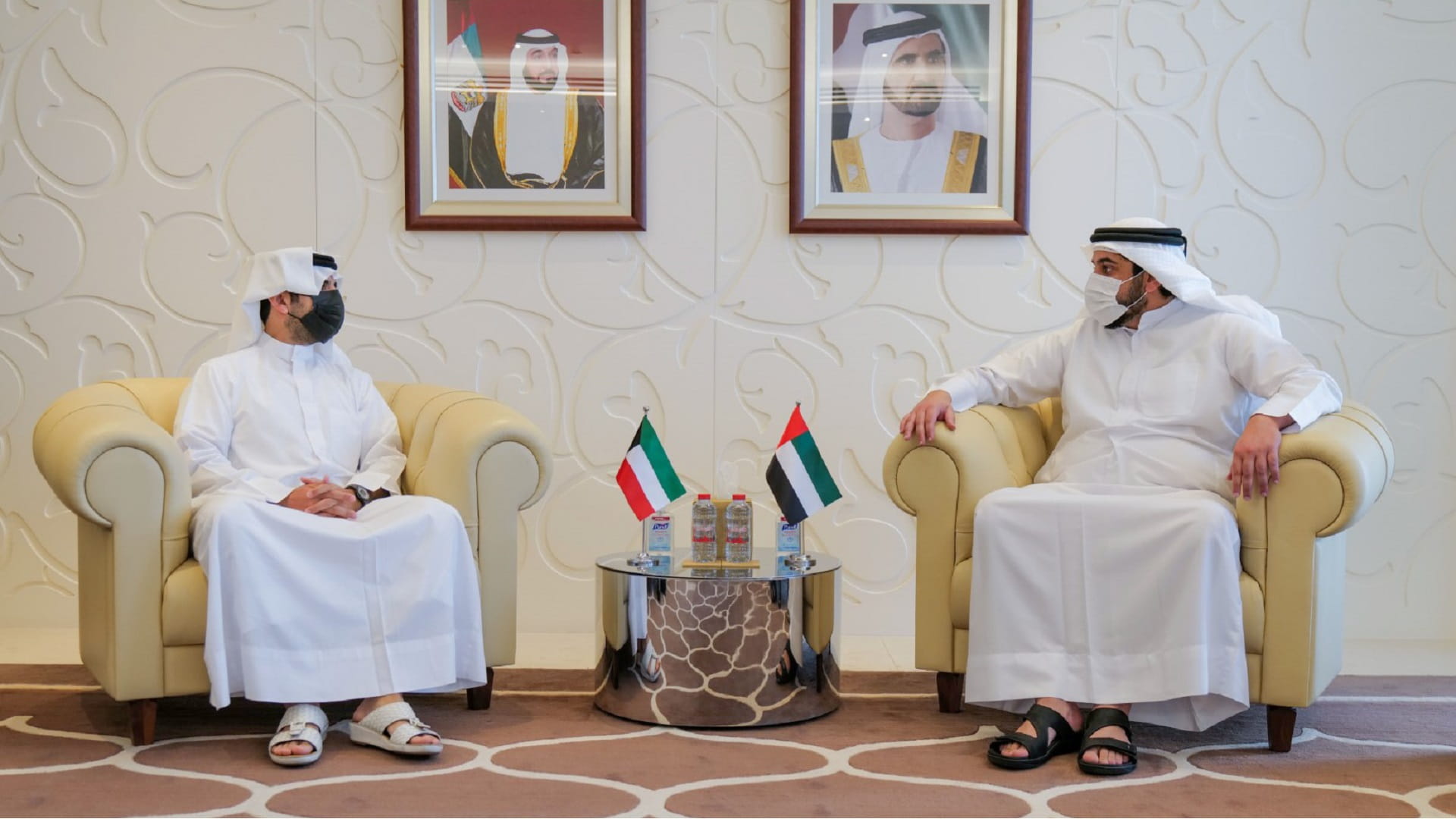 Image for the title: Ahmed bin Mohammed receives President of Kuwait Olympic Committee 
