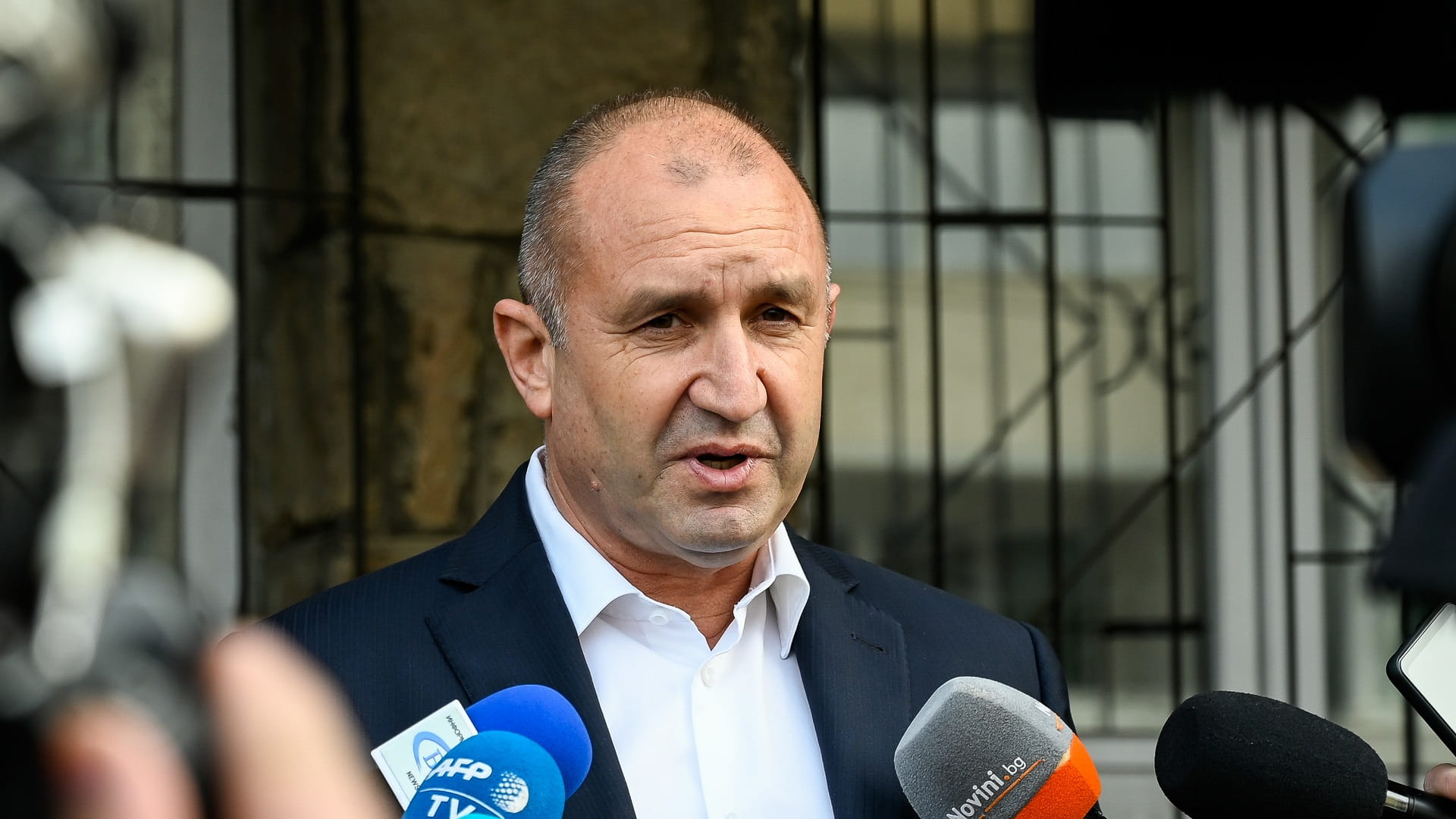Image for the title: Bulgaria president Radev set to win re-election 