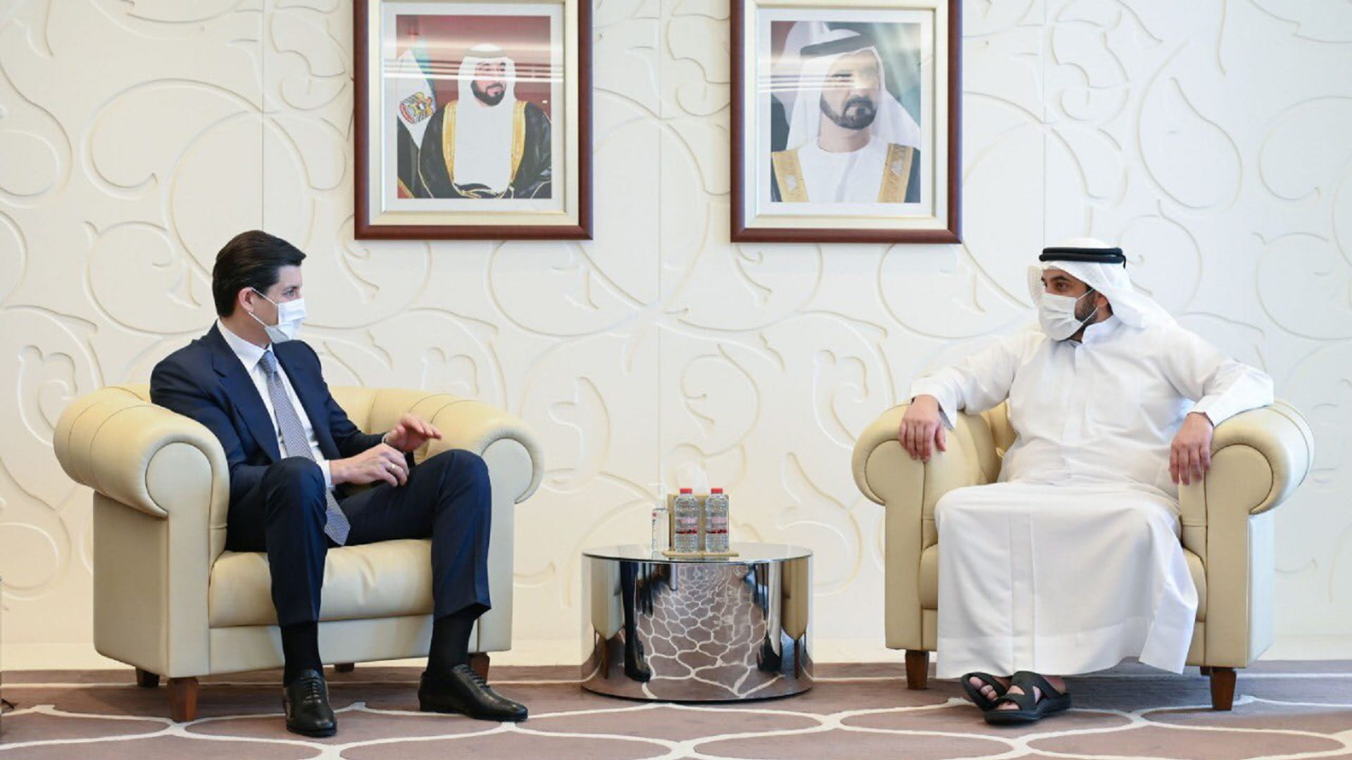 Image for the title: Ahmed bin Mohammed meets with VP of Olympic Council of Asia 