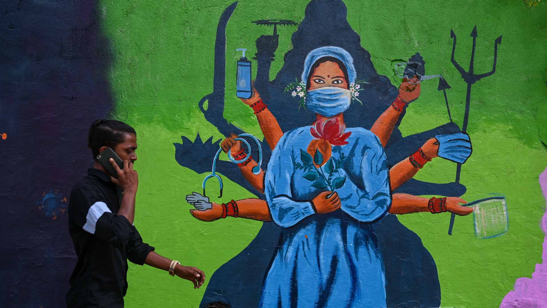 Image for the title: India logs slimmest rise in COVID-19 cases in 543 days 