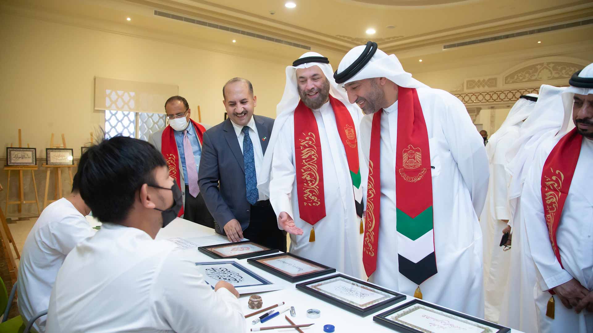 Image for the title: Saqr Al Qasimi attends AQU celebration on National Day  