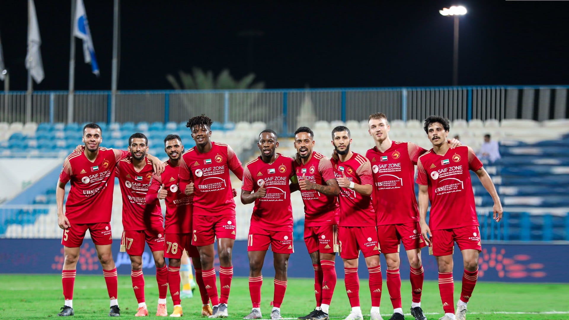 صورة بعنوان: فوز الشارقة والإمارات وتعادل العروبة مع بني ياس بكأس المحترفين 