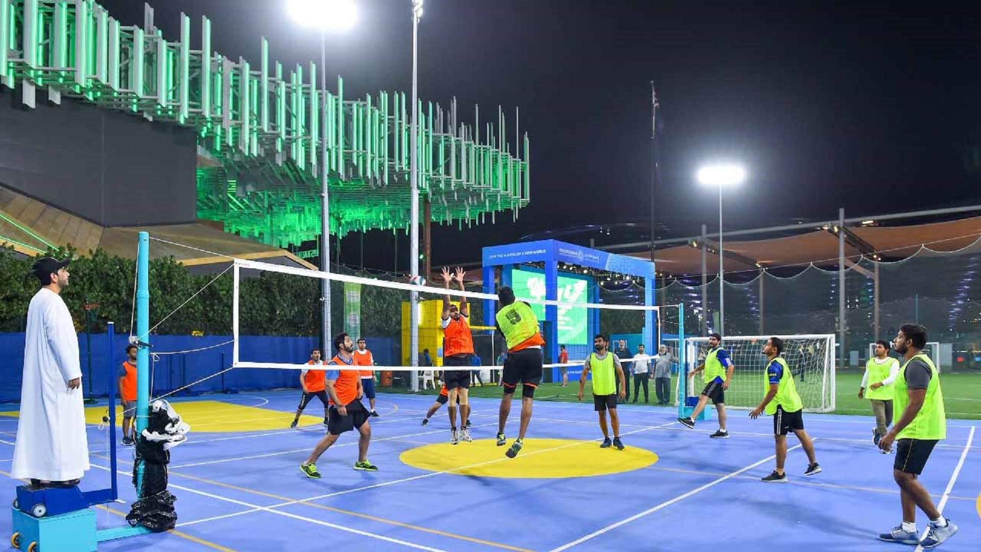 Image for the title: Expo 2020 stadiums witness first activities of Sharjah Police 