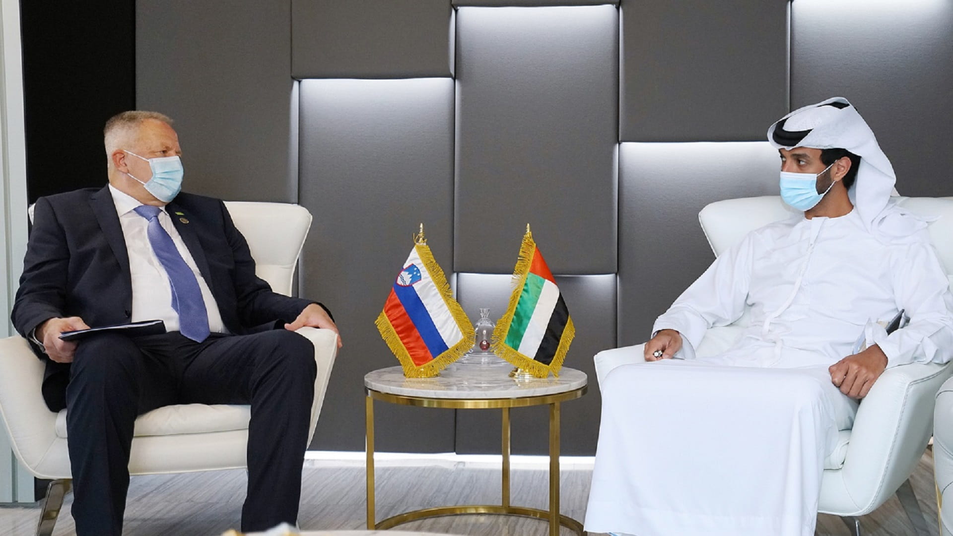 صورة بعنوان: الإمارات وسلوفينيا تبحثان تنمية التجارة البينية وتحفيز الاستثمار 