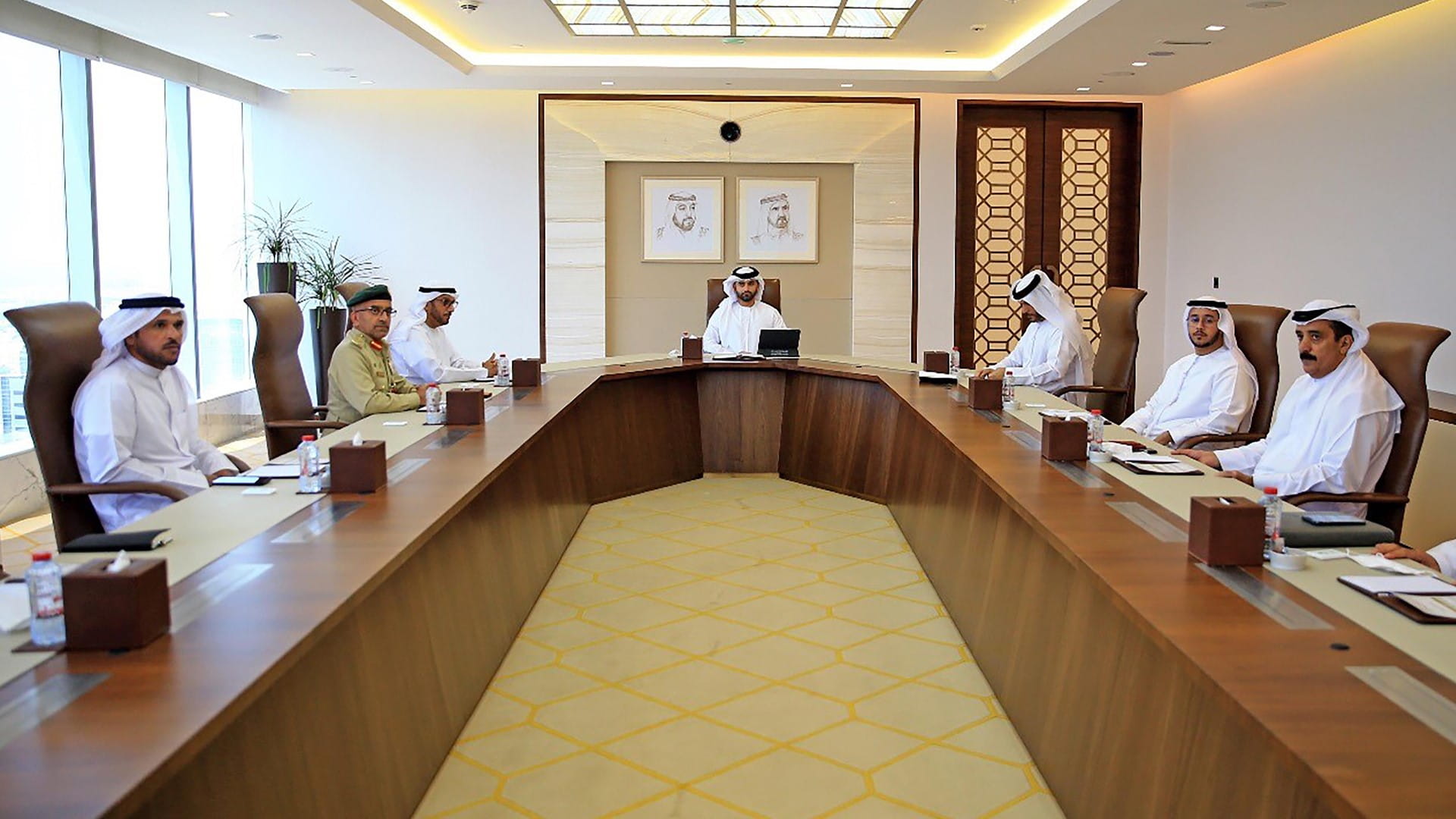 Image for the title: Mansour bin Mohammed chairs meeting of Borders’ Security Council 