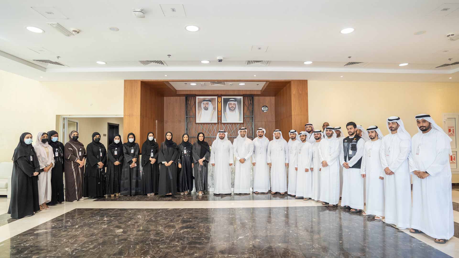 Image for the title: Sultan bin Ahmed praises Al Sharqiya Kalba TV employees’ efforts 
