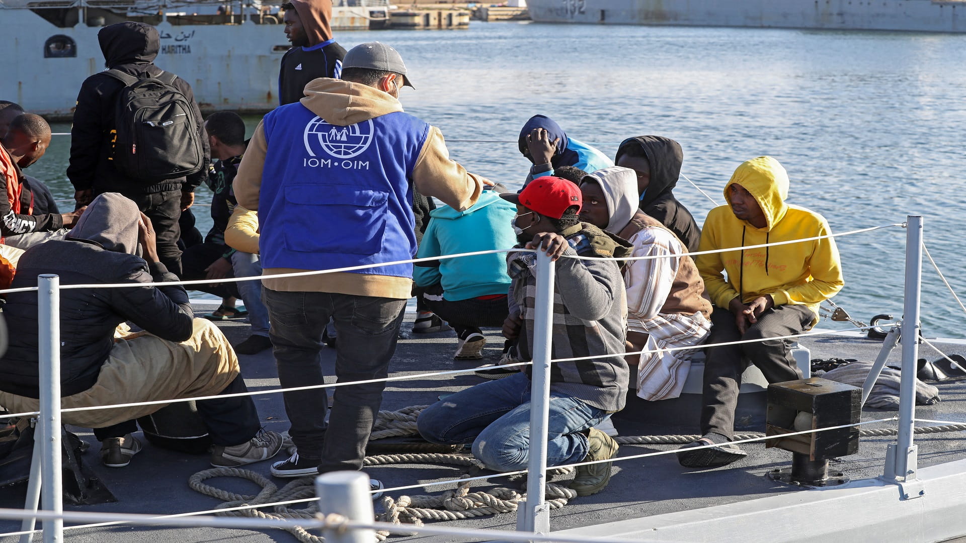 Image for the title: UN says 15 dead in attempted migrant voyage from Libya 