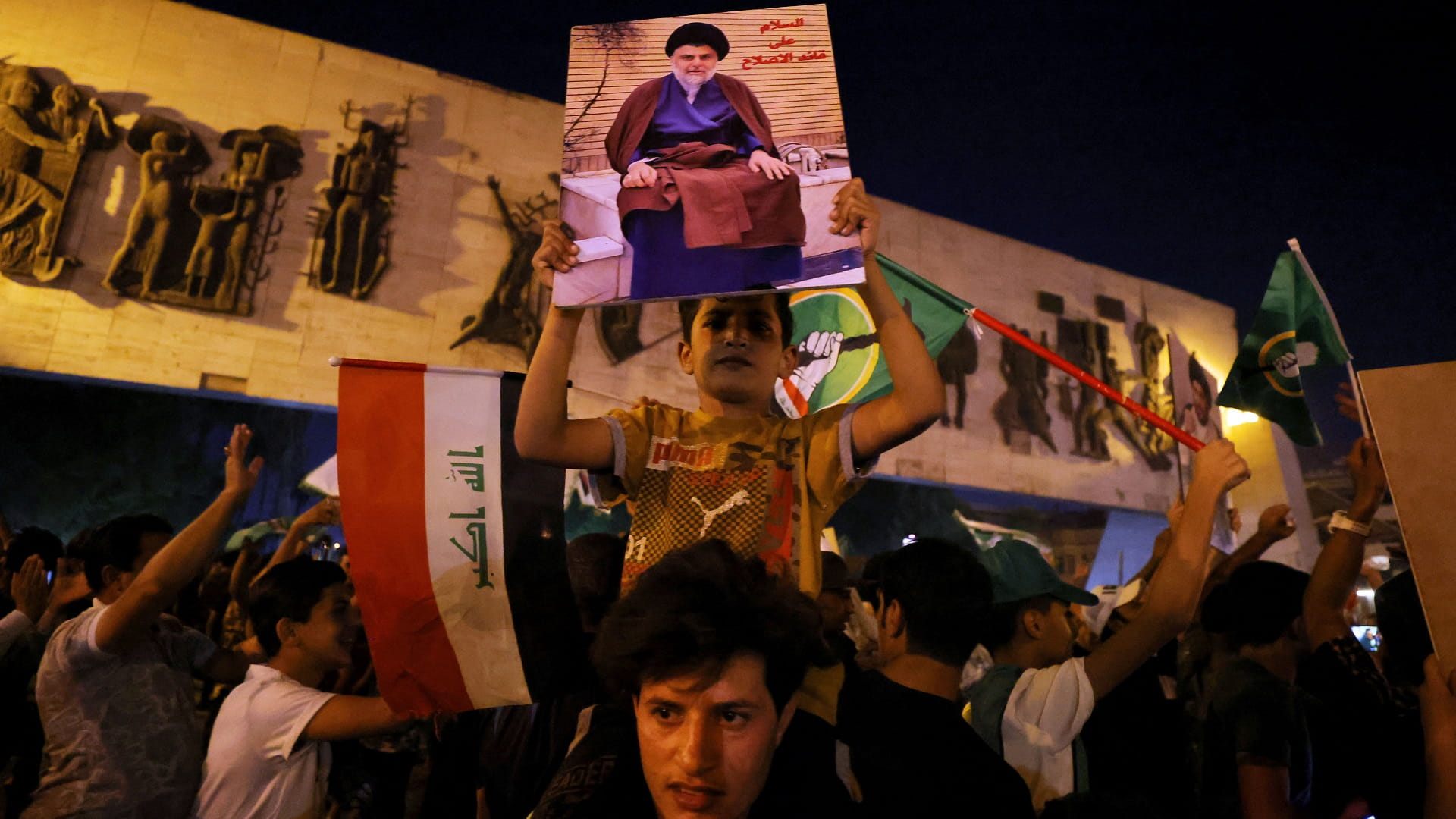 صورة بعنوان: التيار الصدري يتقدم في الانتخابات التشريعية العراقية 