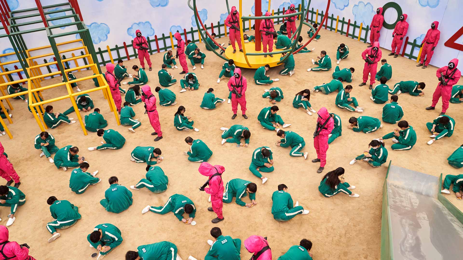 Image for the title: 'Squid Game' becomes Netflix's biggest-ever launch hit 