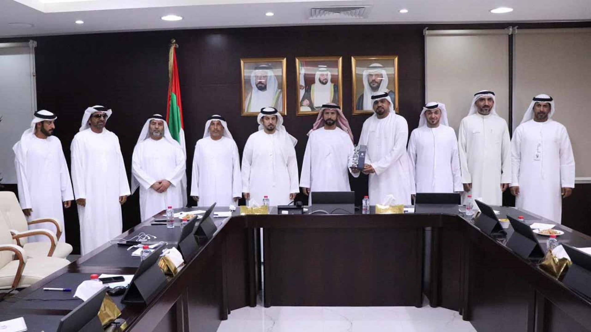 Image for the title: Al Kharous Suburb, ADM, ADMC discuss strengthening cooperation 