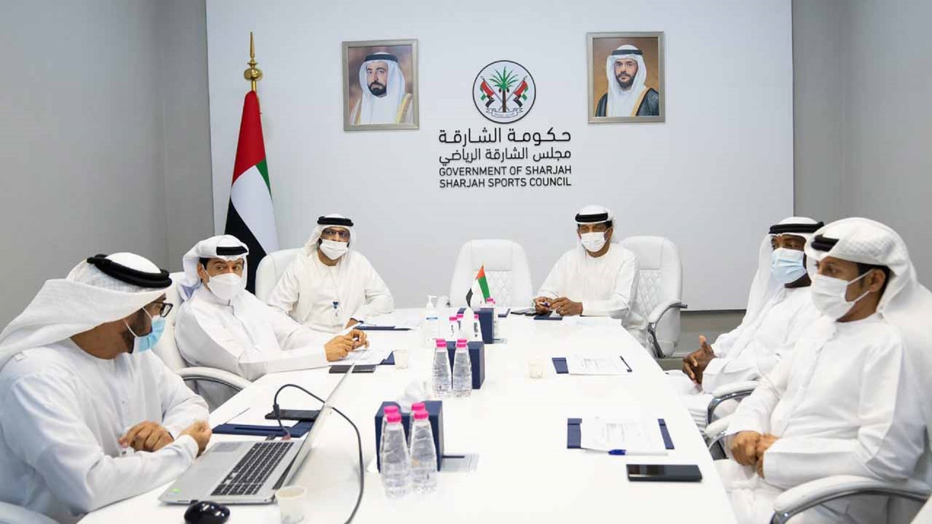 Image for the title: SSC holds meeting supporting national cadres in Sharjah clubs 