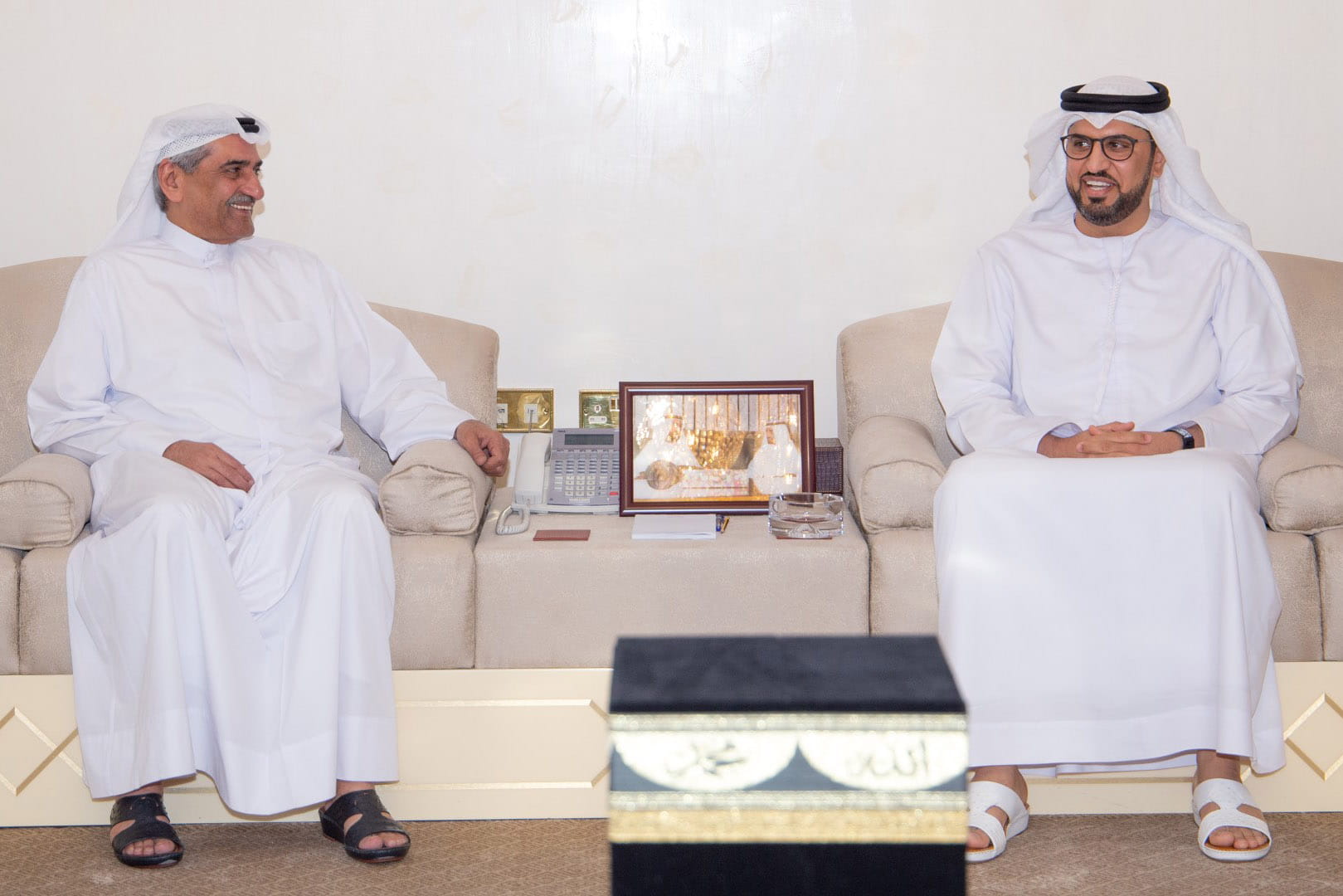 Image for the title: Fujairah Ruler receives UAE Ambassador to Russia 