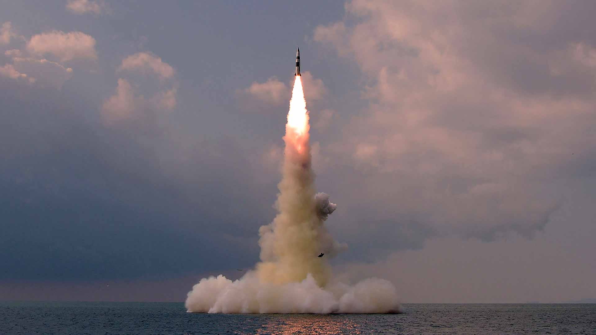 Image for the title: N.Korea confirms submarine launch of new ballistic missile 