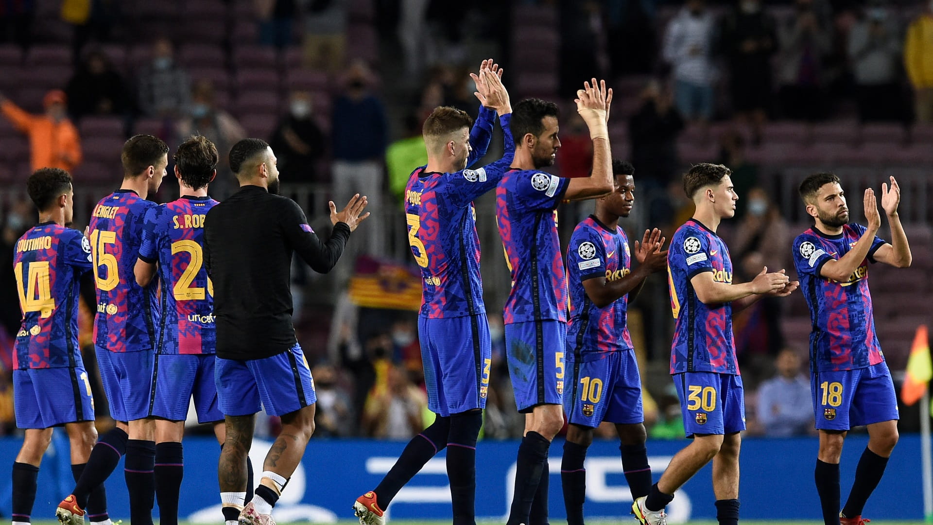 صورة بعنوان: برشلونة يحقق فوزه الأول في دوري الأبطال هذا الموسم  