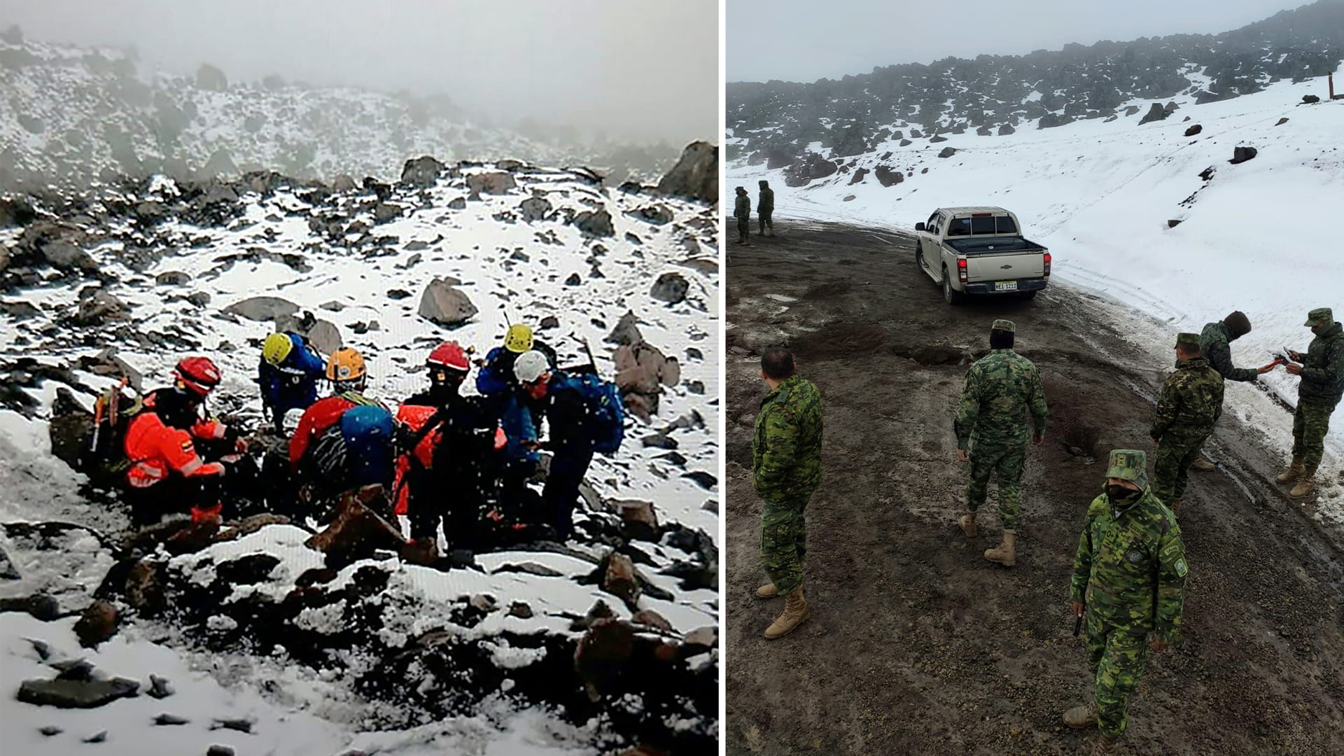 صورة بعنوان: مقتل 3 متسلقين جراء انهيار ثلجي في أحد جبال الإكوادور البركانية  