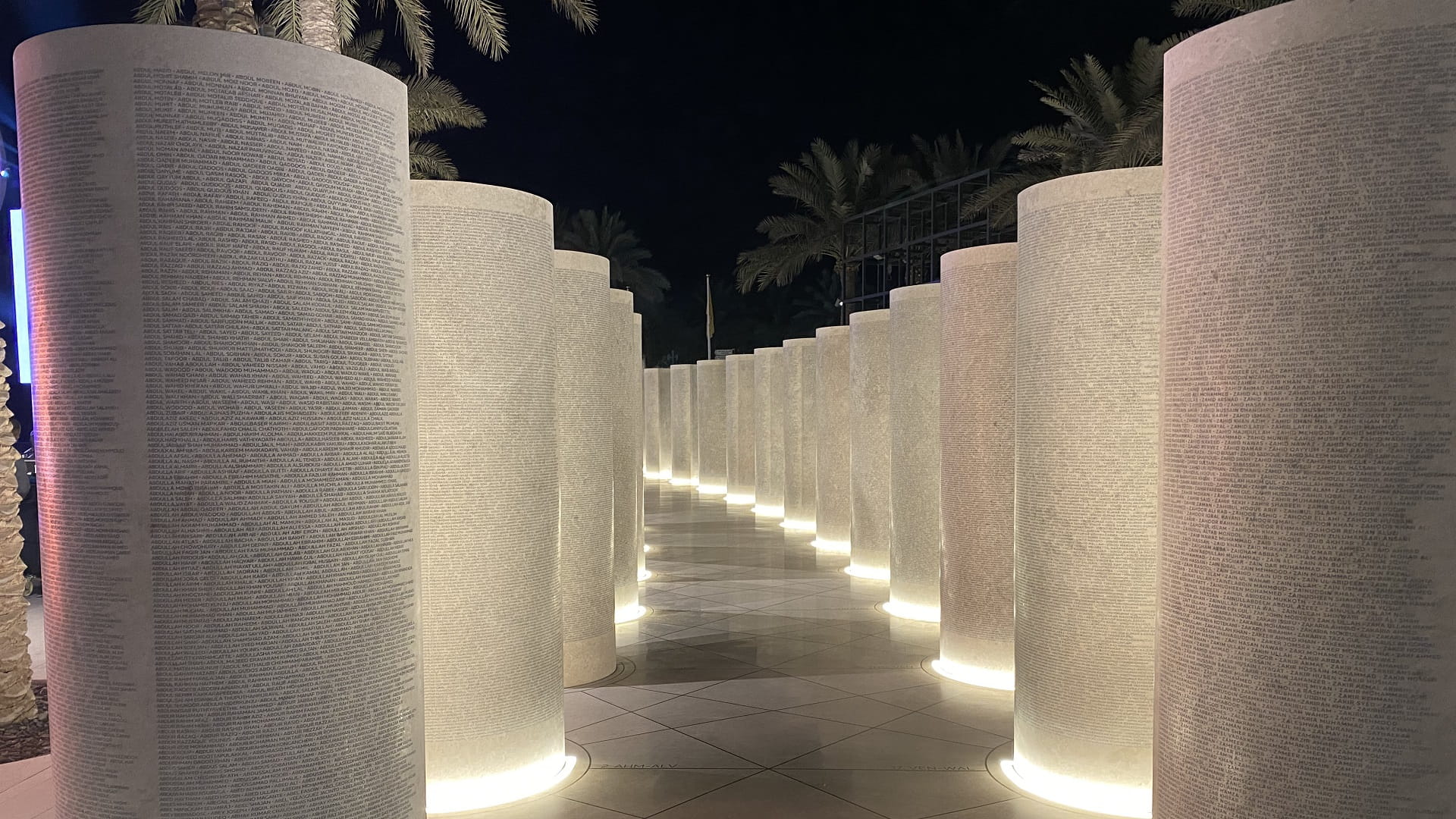 Image for the title: Workers’ Monument at Expo 2020 a tribute to their efforts 