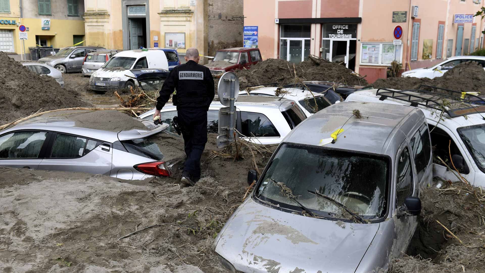 Image for the title: Fierce cyclonic storm turns squares into lakes in southern Italy 