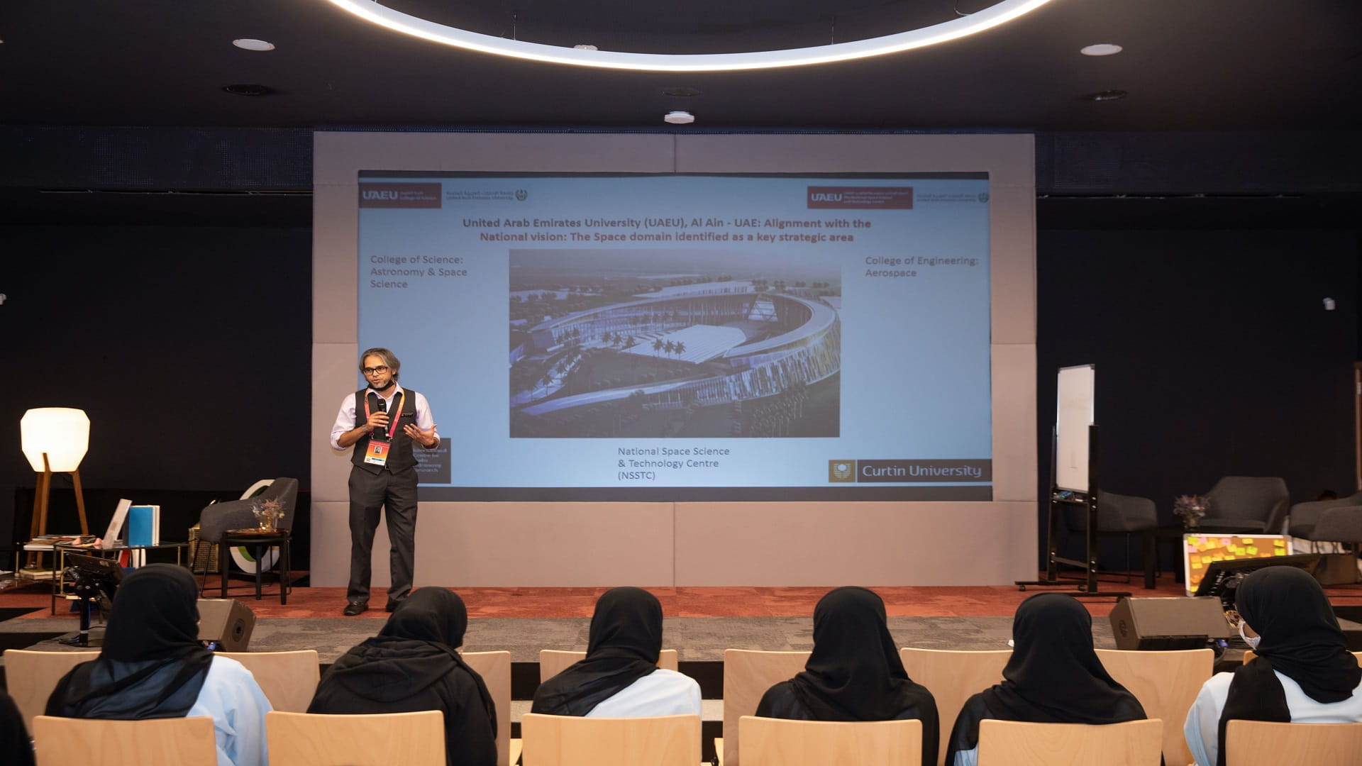 Image for the title: UAEU participates in activities, competitions during Space Week 