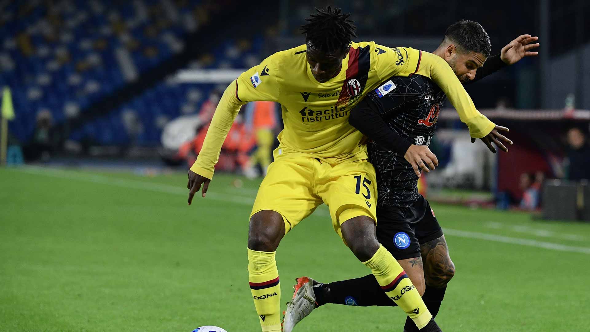 Image for the title: Insigne penalty double takes Napoli back to Serie A peak 