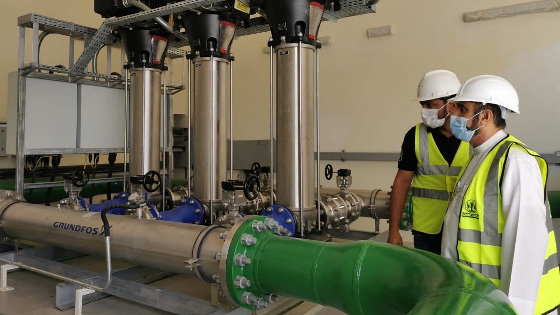 Image for the title: SEWA completes a strategic water line from Khorfakkan to Shees  