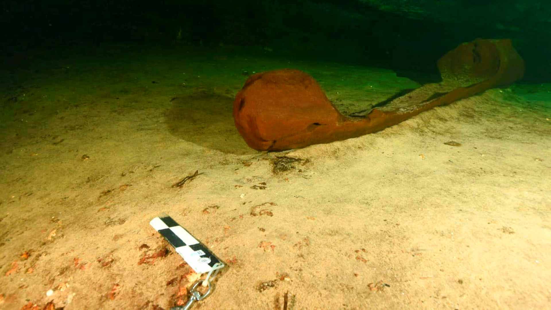 صورة بعنوان: العثور على زورق نادر لشعب المايا القديم بجنوب المكسيك 