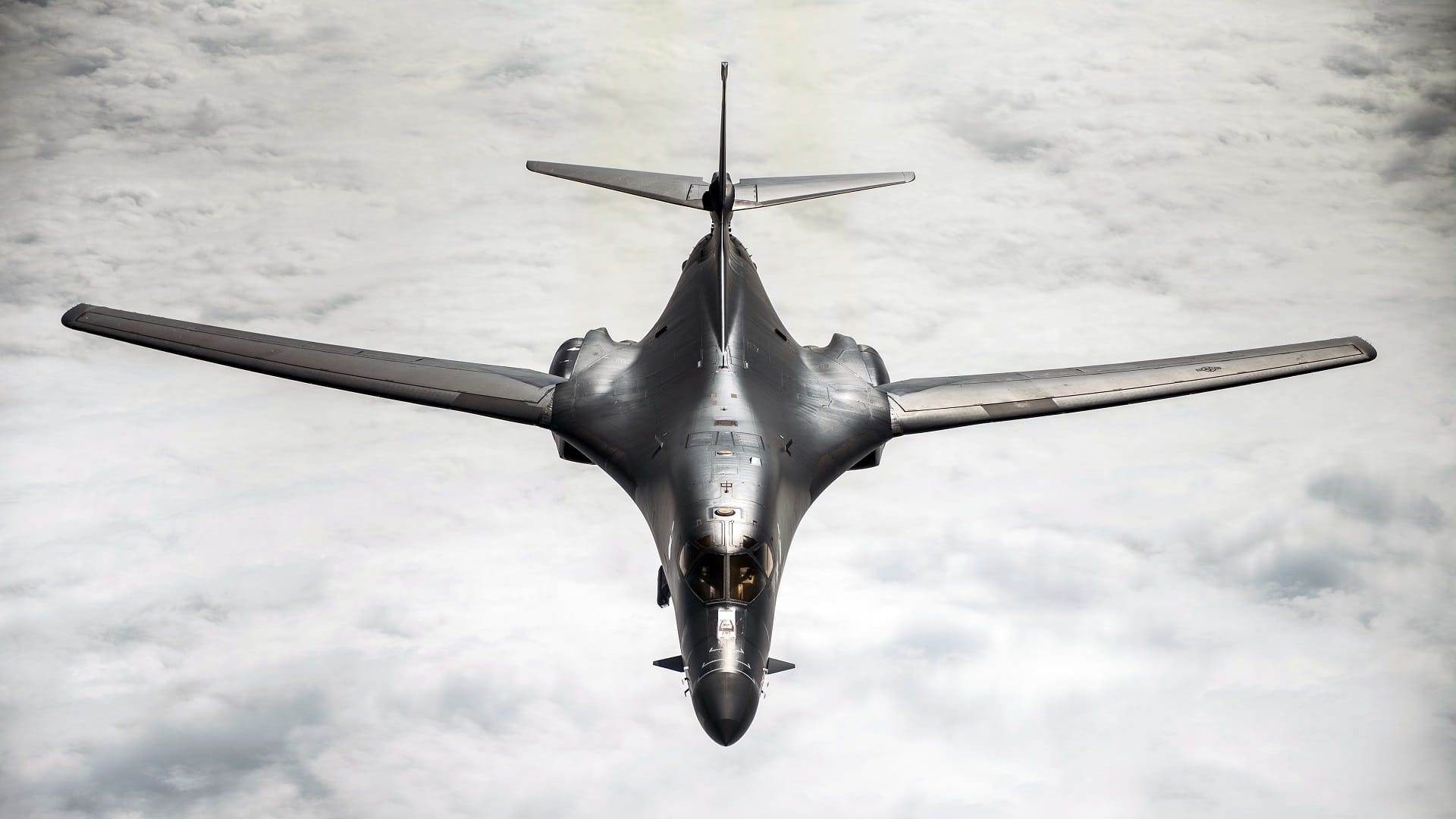 Image for the title: US flies bomber over Middle East in show of force to Iran 