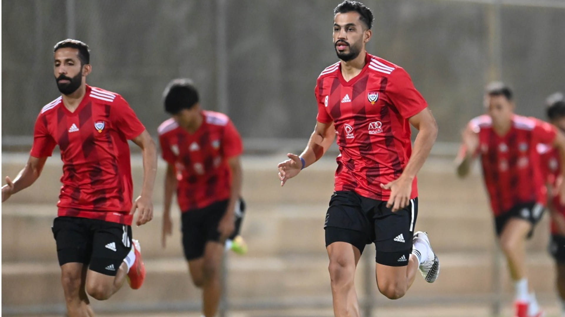 صورة بعنوان: منتخب الإمارات يدشن أولى حصصه التدريبية في الأردن   