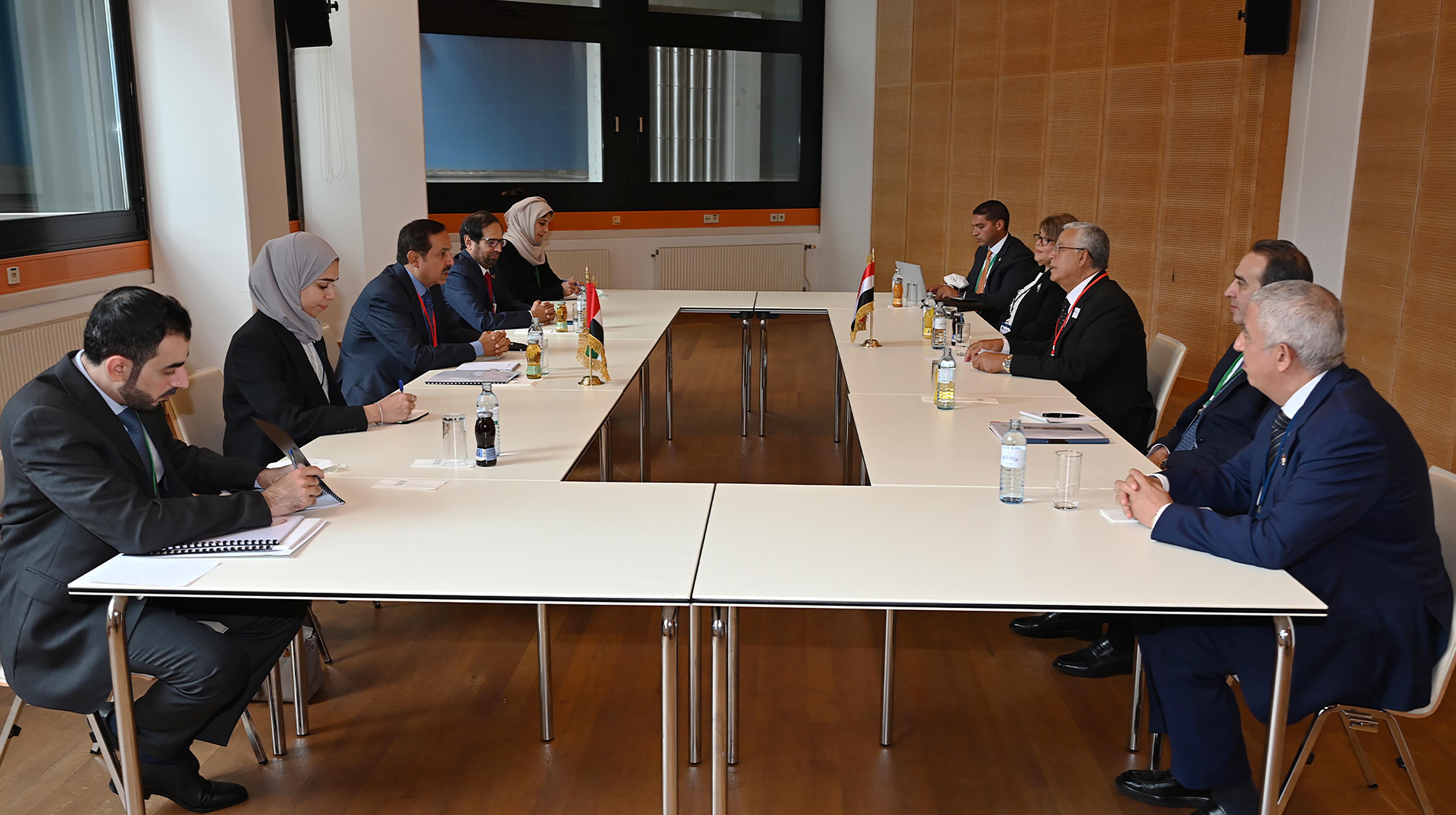 صورة بعنوان: صقر غباش يبحث مع رئيس مجلس النواب المصري تعزيز العلاقات 