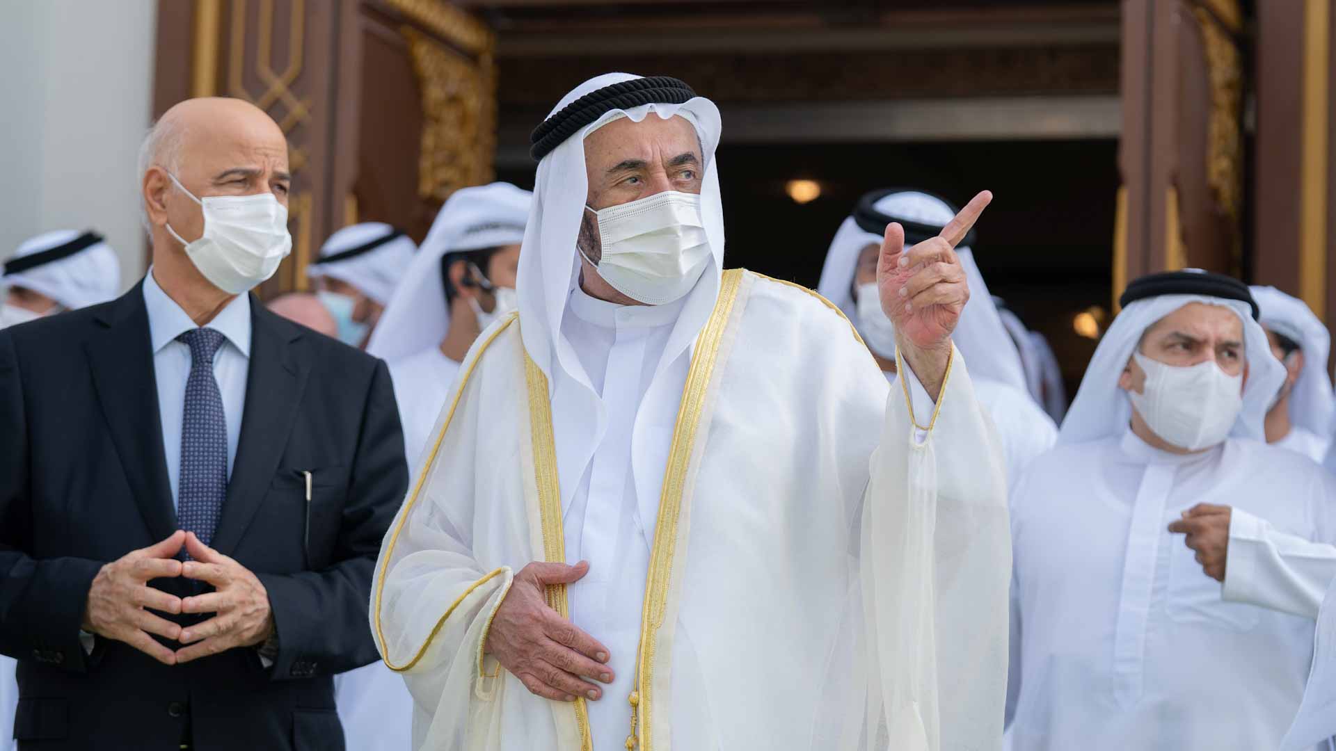 Image for the title: Sharjah Ruler inspects work progress in Khorfakkan University  