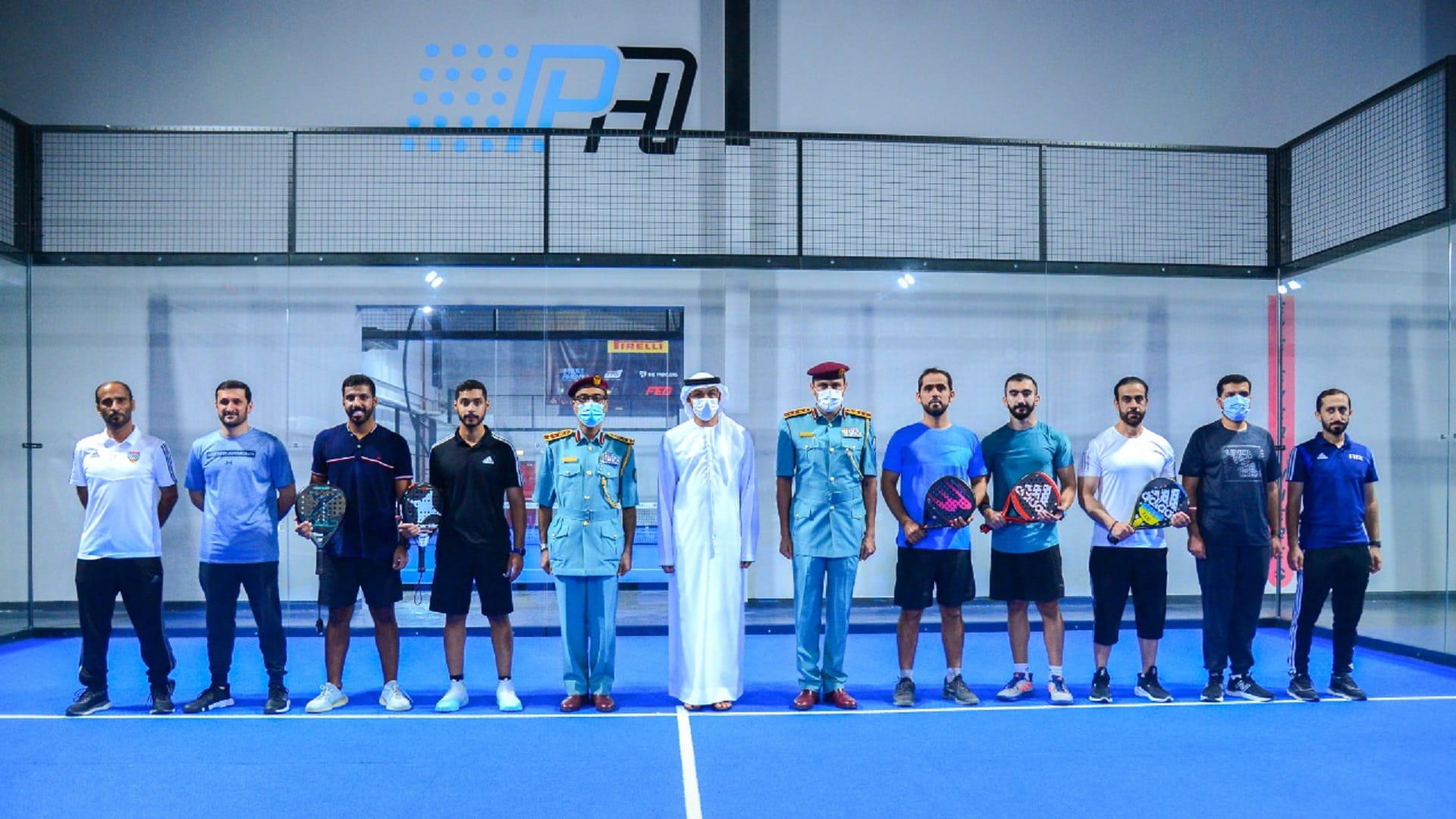 صورة بعنوان: العميد العاجل يشهد بطولة شرطة الشارقة لـ "البادل تنس" 