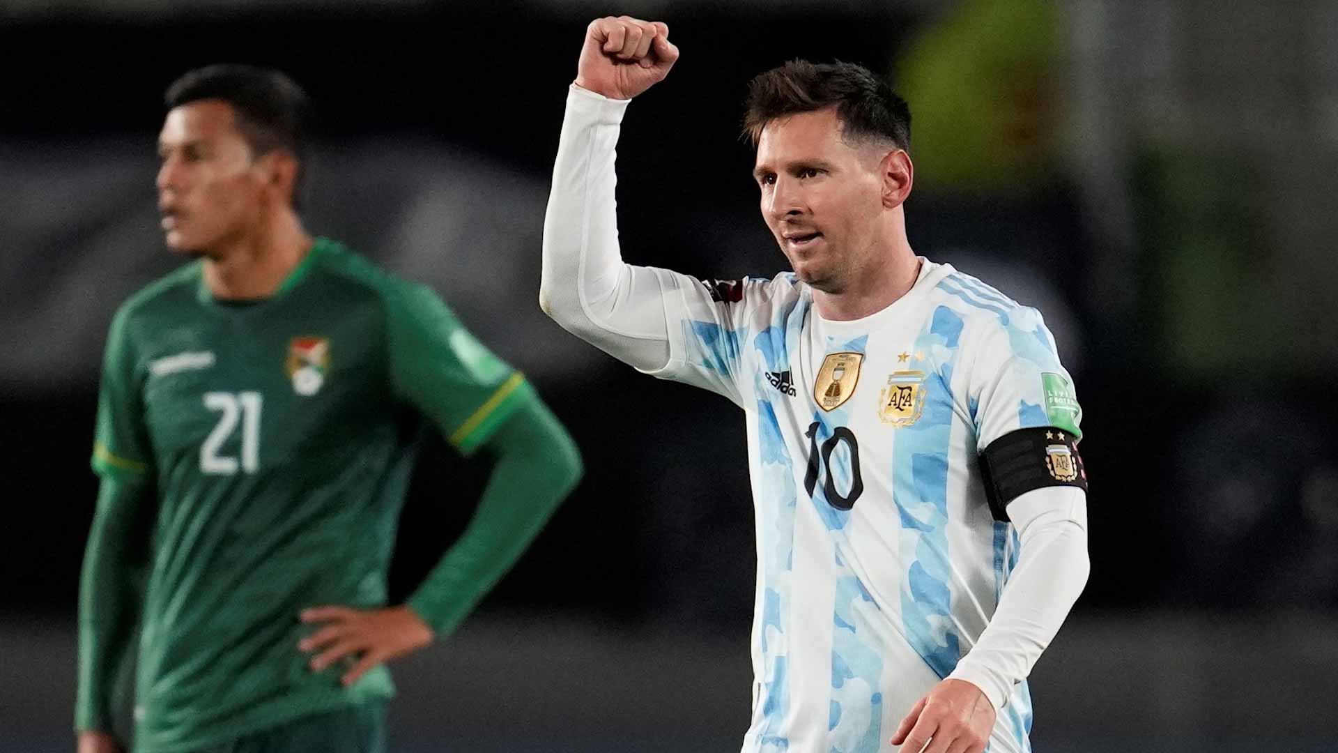 صورة بعنوان: النجم ميسي يقود الأرجنتين لتخطي بوليفيا في تصفيات المونديال  