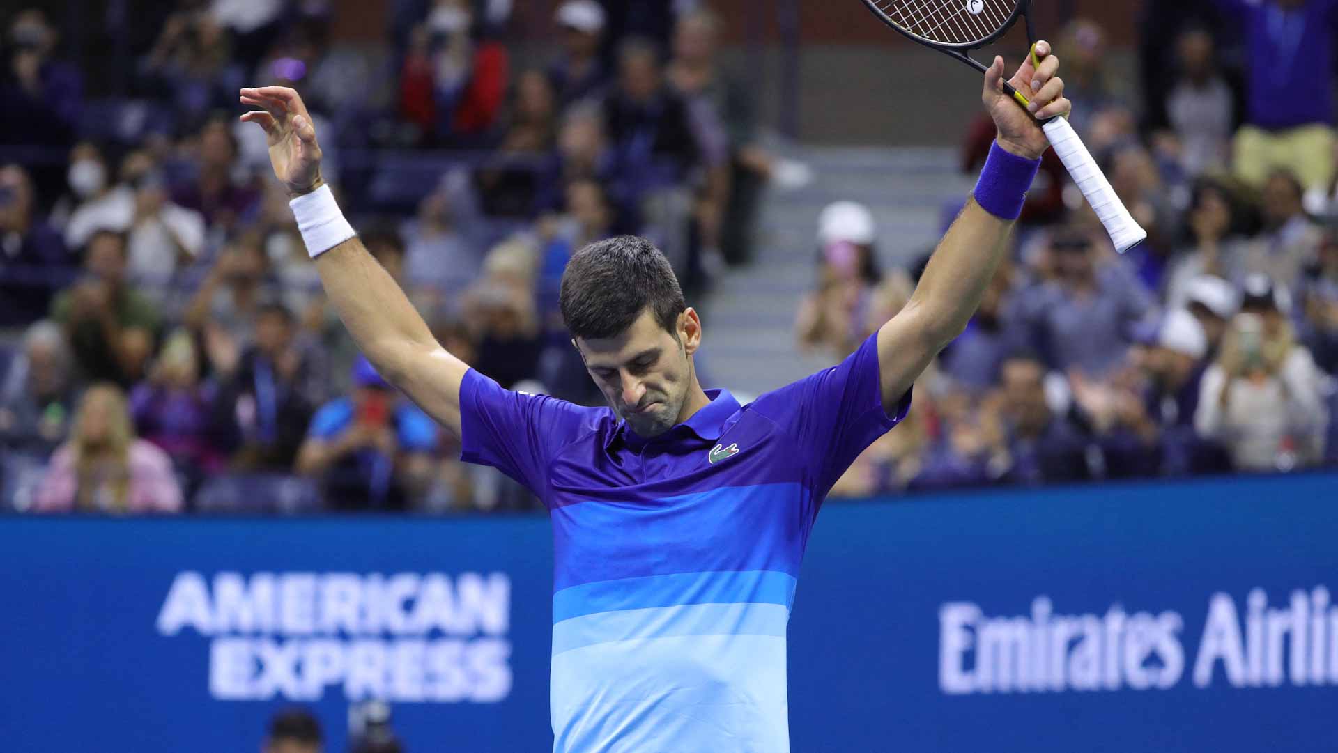 صورة بعنوان: الصربي ديوكوفيتش يتأهل لنهائي بطولة أميركا المفتوحة للتنس 