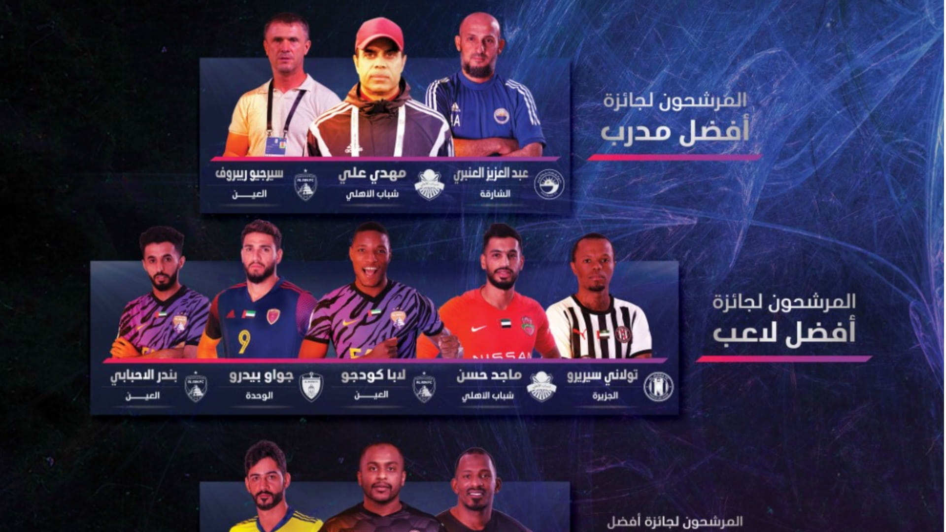 صورة بعنوان: رابطة المحترفين تكشف عن المرشحين لجوائز الأفضل الشهرية 