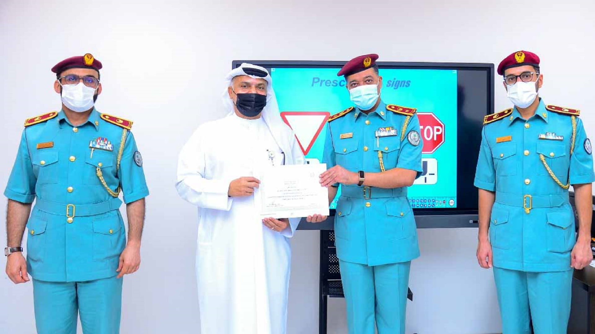 Image for the title: Sharjah Police honours a number of driving schools in Sharjah 
