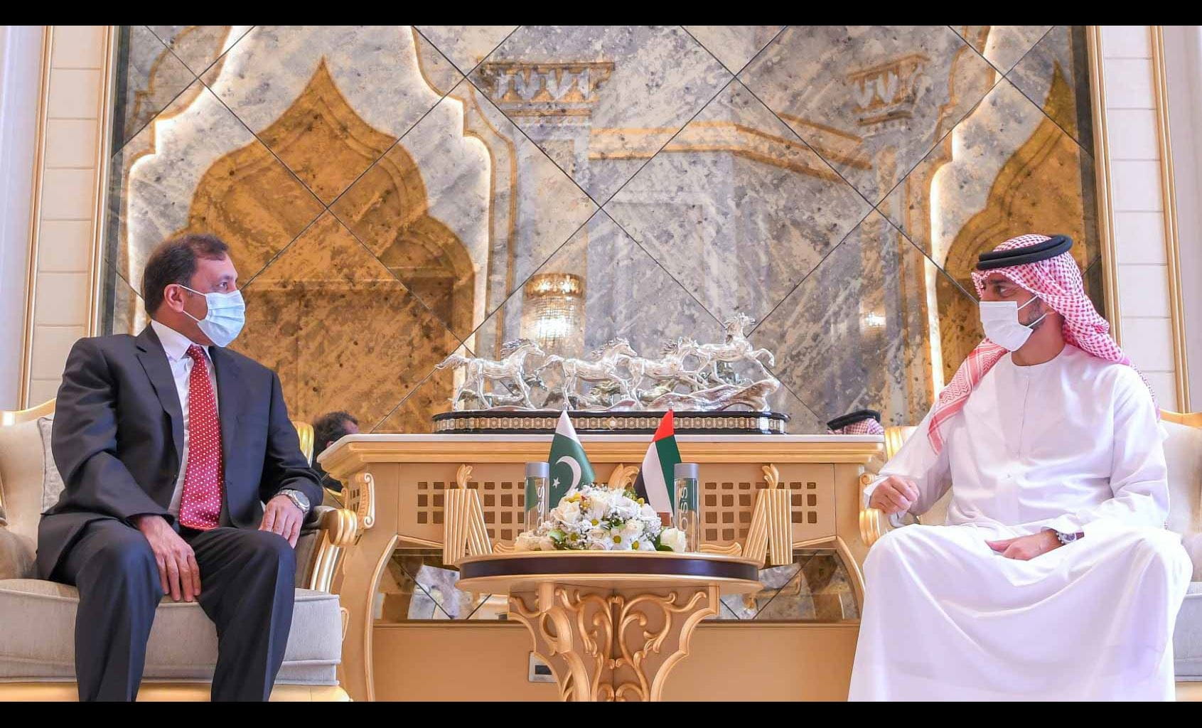 Image for the title: Ammar Al Nuaimi receives Ambassador of Pakistan 