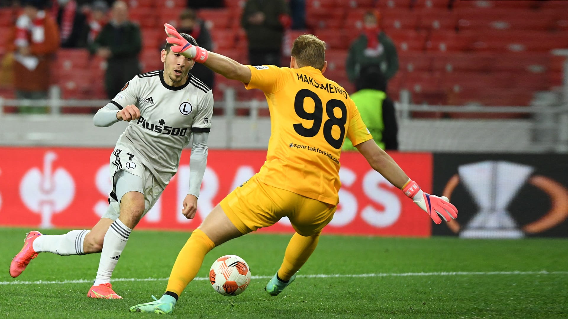 صورة بعنوان: ليجيا وارسو يتخطى سبارتاك موسكو بصعوبة بالدوري الأوروبي 