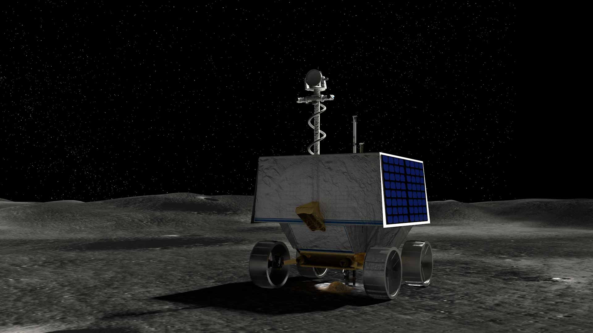 Image for the title: NASA selects Moon site for ice-hunting rover 