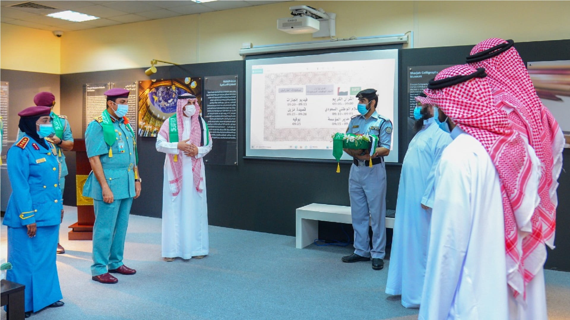 صورة بعنوان: شرطة الشارقة تحتفل باليوم الوطني السعودي بحزمة من الفعاليات 