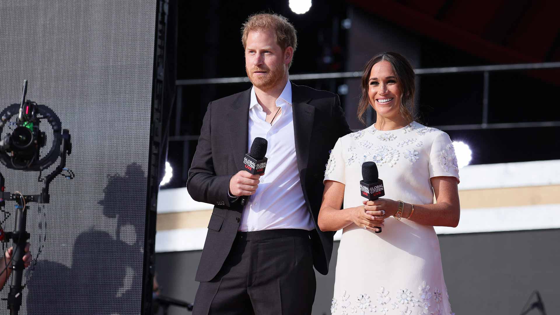 Image for the title: Prince Harry, Meghan urge vaccine equity at Citizens Festival 