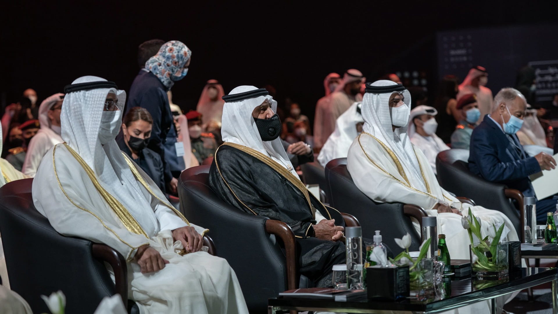 Image for the title: Sultan bin Ahmed attends opening discussions at IGCF 2021 