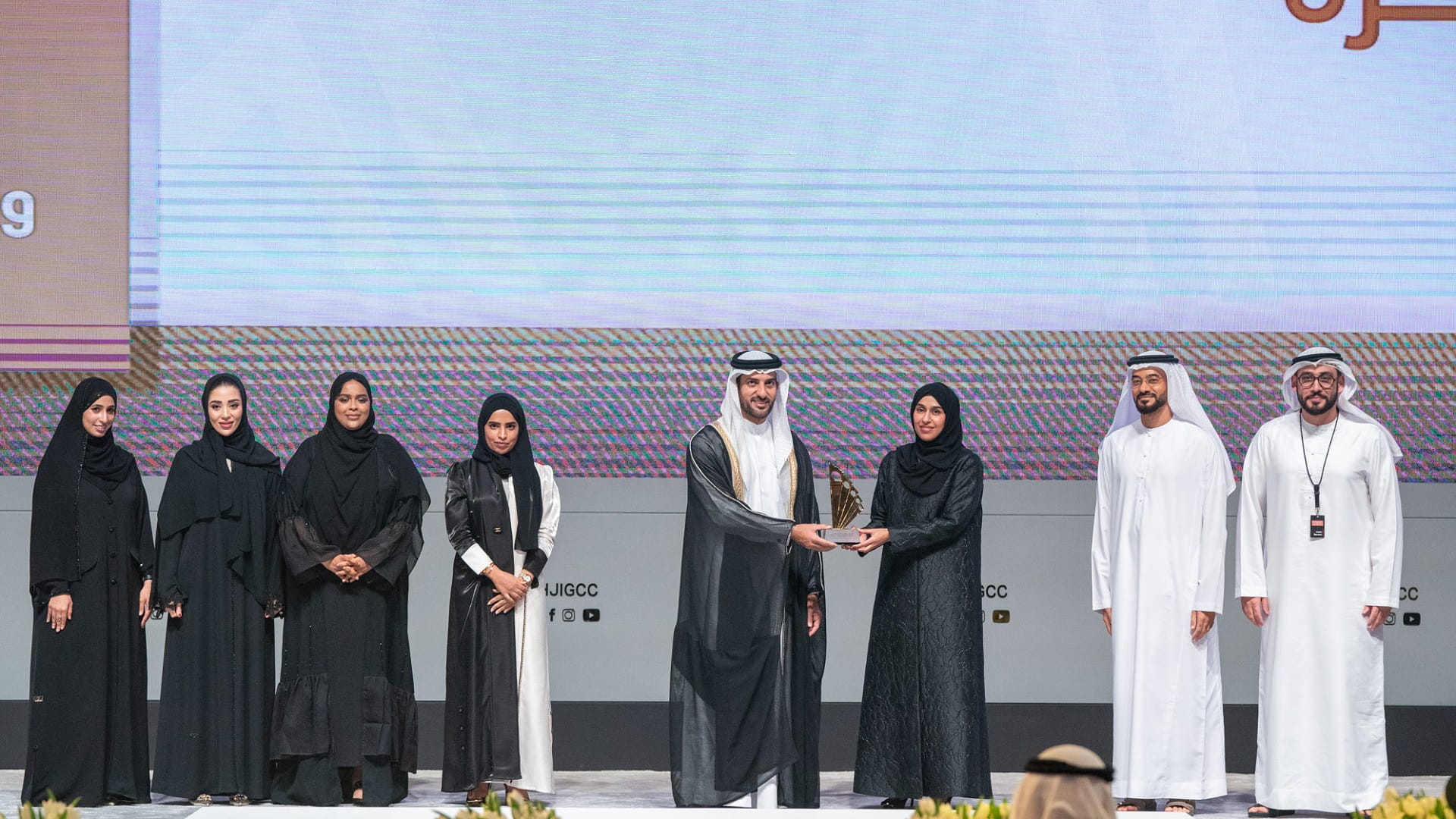 Image for the title: Sultan bin Ahmed Al Qasimi honours winners of 8th edition of SGCA 